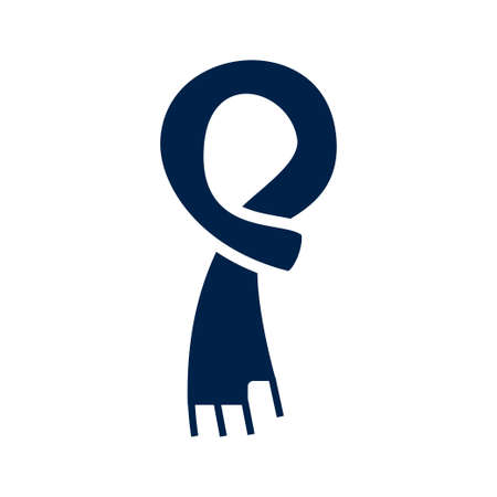 Scarf icon logo template isolated on white background.のイラスト素材