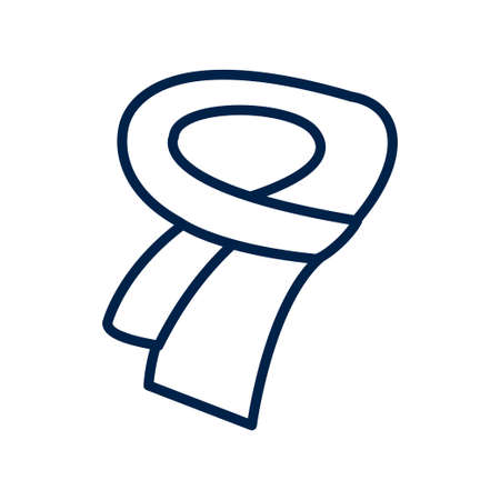 Scarf icon logo template isolated on white background.のイラスト素材