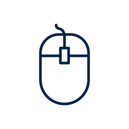 Computer mouse icon logo template isolated on white background.のイラスト素材