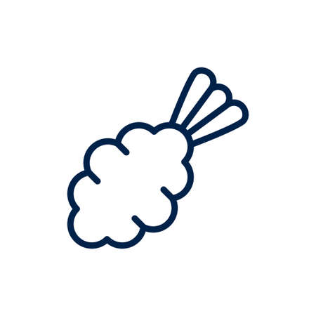 Tempura icon logo template isolated on white background.のイラスト素材