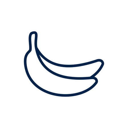 Banana icon logo template isolated on white background.のイラスト素材