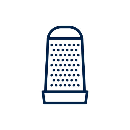 Grater icon. Simple kitchen and cooking illustration. Vector sign for mobile app or website.のイラスト素材