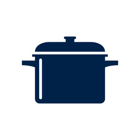 Sauce pan icon symbol. Premium quality isolated pot element in trendy style.のイラスト素材