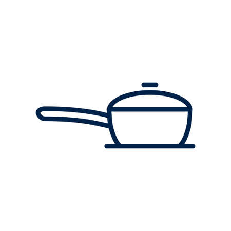 Sauce pan icon symbol. Premium quality isolated pot element in trendy style.のイラスト素材