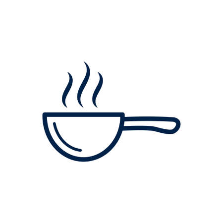 Sauce pan icon symbol. Premium quality isolated pot element in trendy style.のイラスト素材