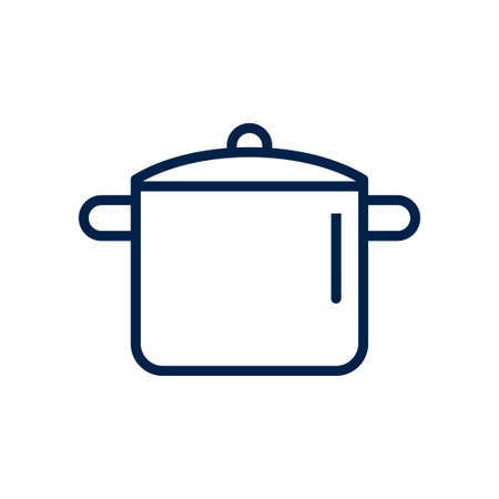 Sauce pan icon symbol. Premium quality isolated pot element in trendy style.のイラスト素材