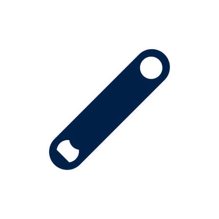 Bottle opener icon vector sign pictogram isolated on white. Beer opener Symbol illustration.のイラスト素材