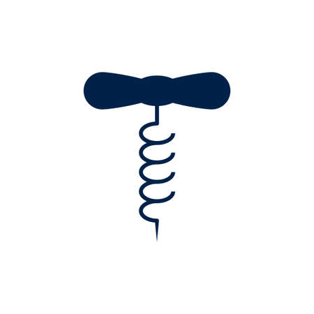 Corkscrews opener vector icon. Illustration isolated for graphic and web design.のイラスト素材