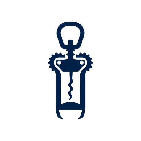 Corkscrews opener vector icon. Illustration isolated for graphic and web design.のイラスト素材