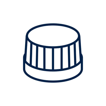 Bottle cap vector icon. Illustration isolated for graphic and web design.のイラスト素材