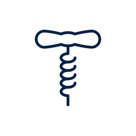 Corkscrews opener vector icon. Illustration isolated for graphic and web design.のイラスト素材