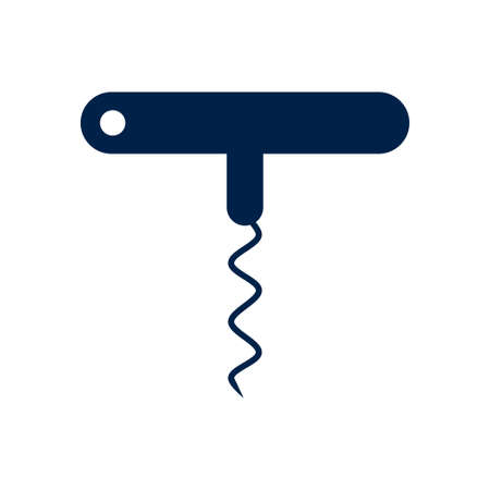 Corkscrews opener vector icon. Illustration isolated for graphic and web design.のイラスト素材