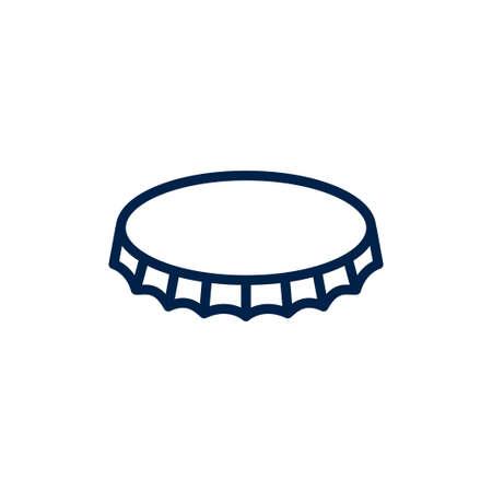 Bottle cap vector icon. Illustration isolated for graphic and web design.のイラスト素材