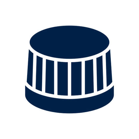Bottle cap vector icon. Illustration isolated for graphic and web design.のイラスト素材