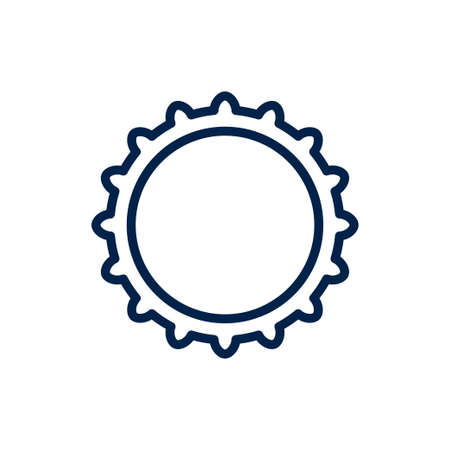 Bottle cap vector icon. Illustration isolated for graphic and web design.のイラスト素材
