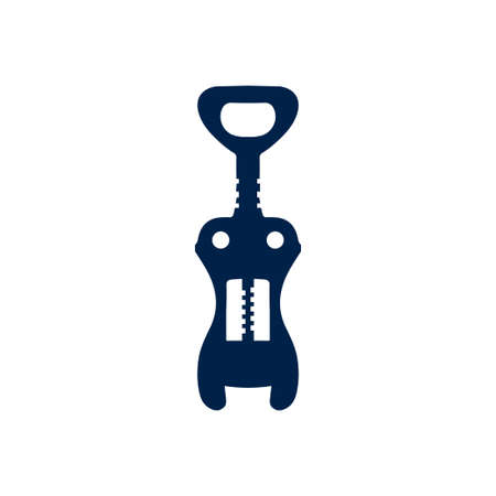 Corkscrews opener vector icon. Illustration isolated for graphic and web design.のイラスト素材