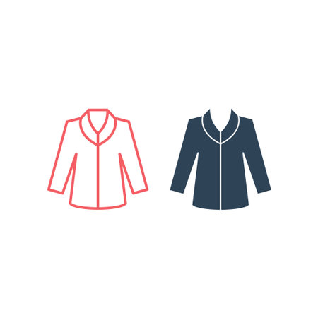 Coat vector illustration icons setのイラスト素材