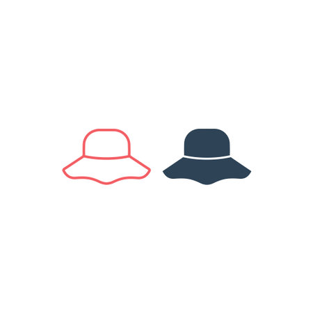Women hat vector illustration icons setのイラスト素材