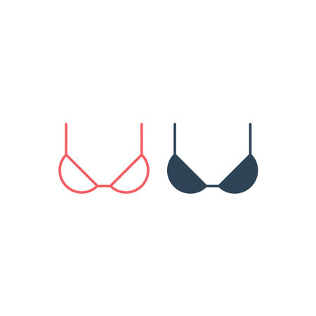 Bra vector illustration icons setのイラスト素材