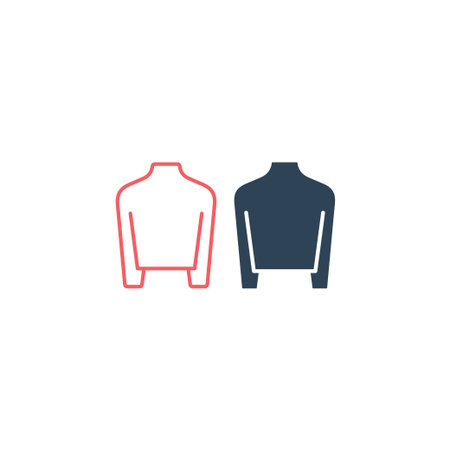 Turtleneck vector illustration icons setのイラスト素材