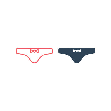 Women panties vector illustration icons setのイラスト素材