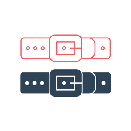 Belt vector illustration icons setのイラスト素材