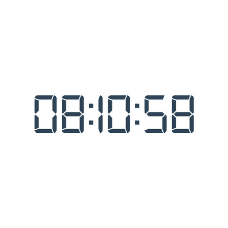 Digital clock icon vector design illustration.