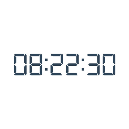 Digital, clock, LED icon for home electronics and appliances