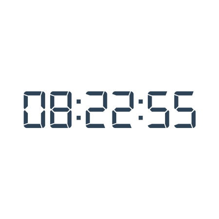 Digital, clock, LED icon for home electronics and appliances
