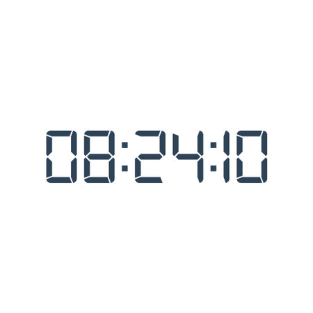 Digital, clock, LED icon for home electronics and appliances