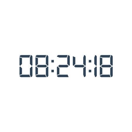 Digital, clock, LED icon for home electronics and appliances