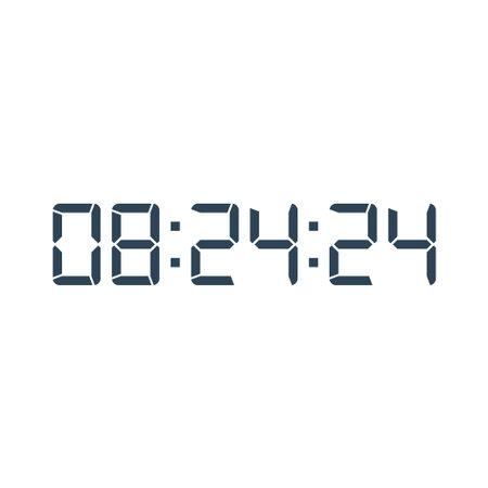 Digital, clock, LED icon for home electronics and appliances