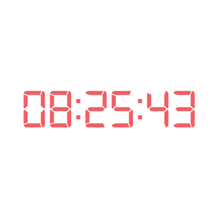 Digital, clock, LED icon for home electronics and appliances
