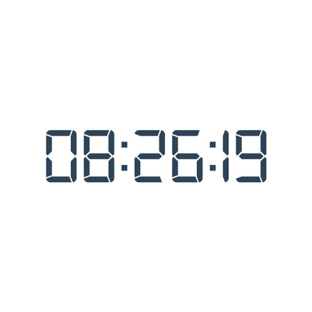 Digital, clock, LED icon for home electronics and appliances