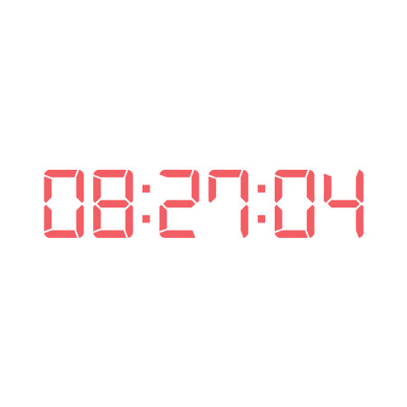Digital, clock, LED icon for home electronics and appliances