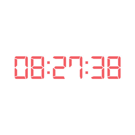 Digital, clock, LED icon for home electronics and appliances