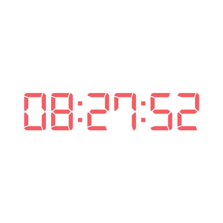 Digital, clock, LED icon for home electronics and appliances