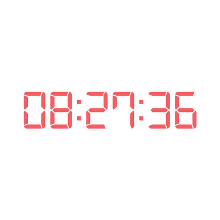 Digital, clock, LED icon for home electronics and appliances