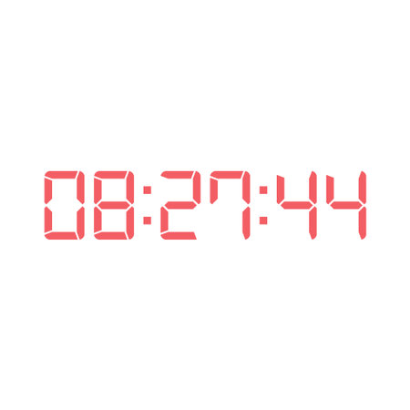 Digital, clock, LED icon for home electronics and appliances