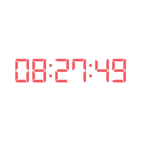 Digital, clock, LED icon for home electronics and appliances