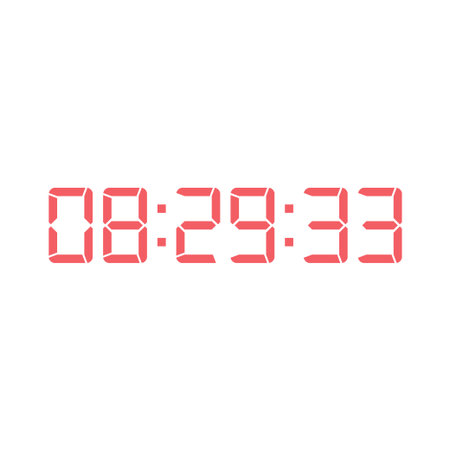 Digital, clock, LED icon for home electronics and appliances