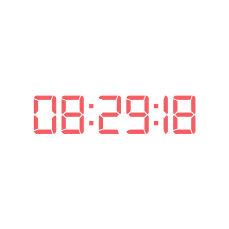 Digital, clock, LED icon for home electronics and appliances