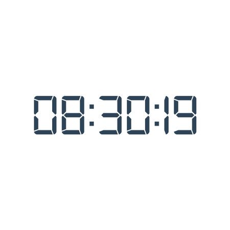 Digital, clock, LED icon for home electronics and appliances
