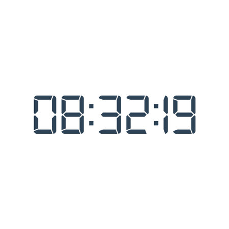 Digital, clock, LED icon for home electronics and appliances