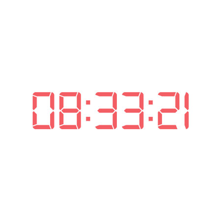 Digital, clock, LED icon for home electronics and appliances