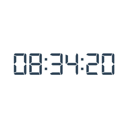 Digital clock icon vector design illustration