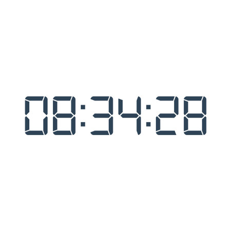 Digital clock icon vector design illustration