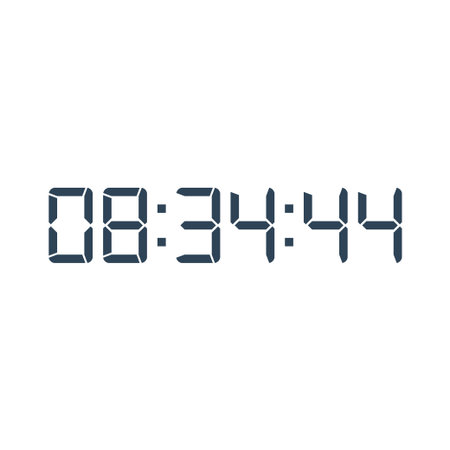 Digital clock icon vector design illustration