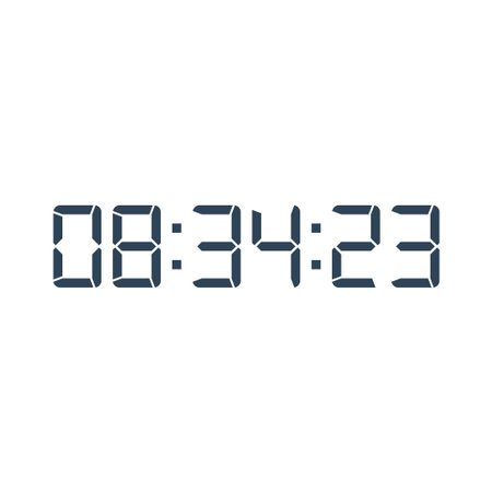 Digital clock icon vector design illustration