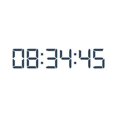 Digital clock icon vector design illustration
